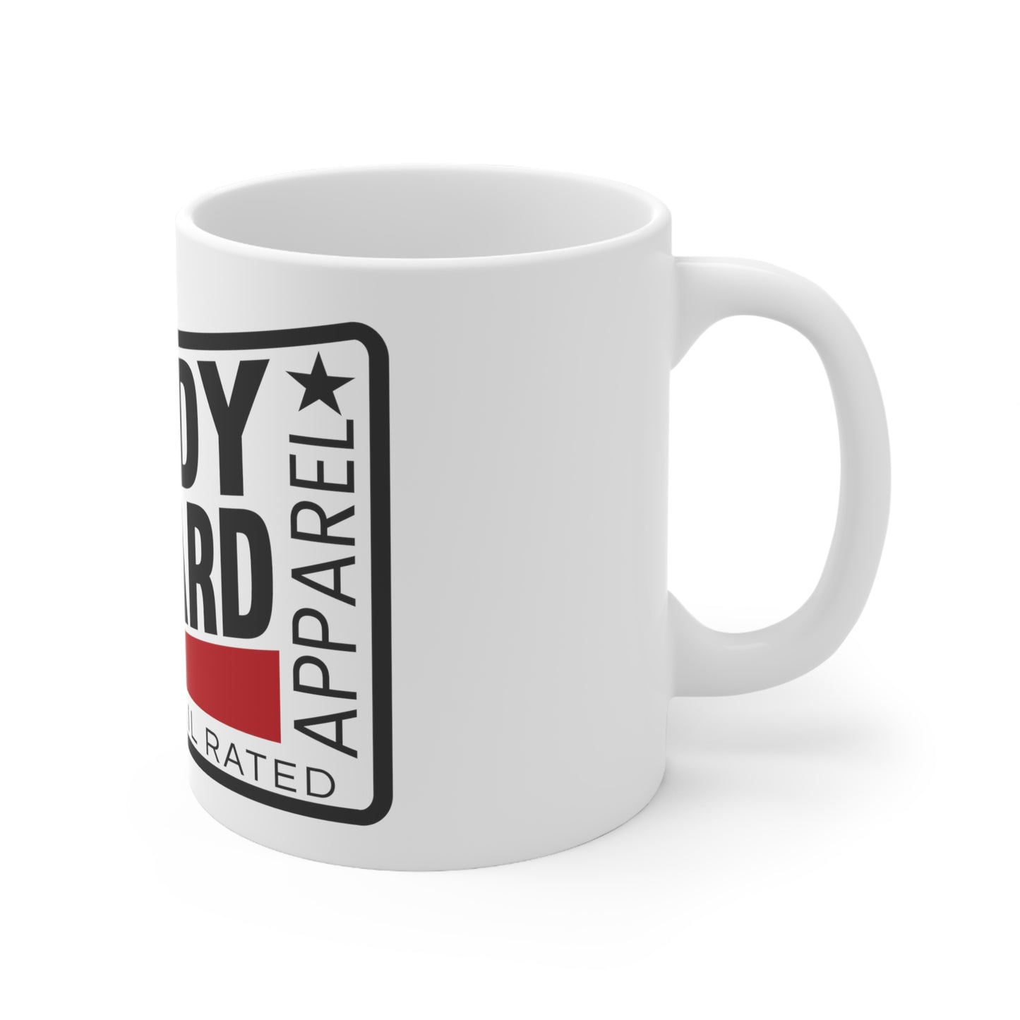 Muddy Bastard Rectangle Logo Ceramic Coffee Mug 11oz