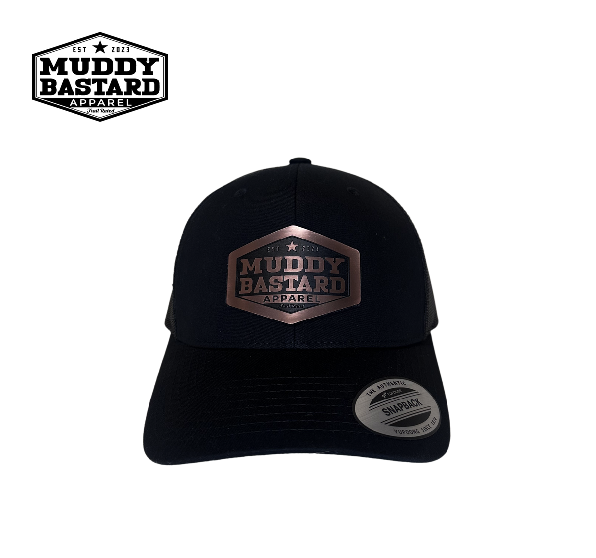 Muddy Bastard Metal Logo Hats