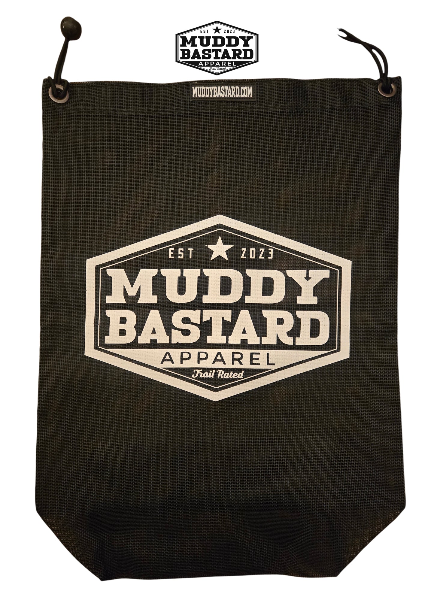 Muddy Bastard White Logo Trail Bag