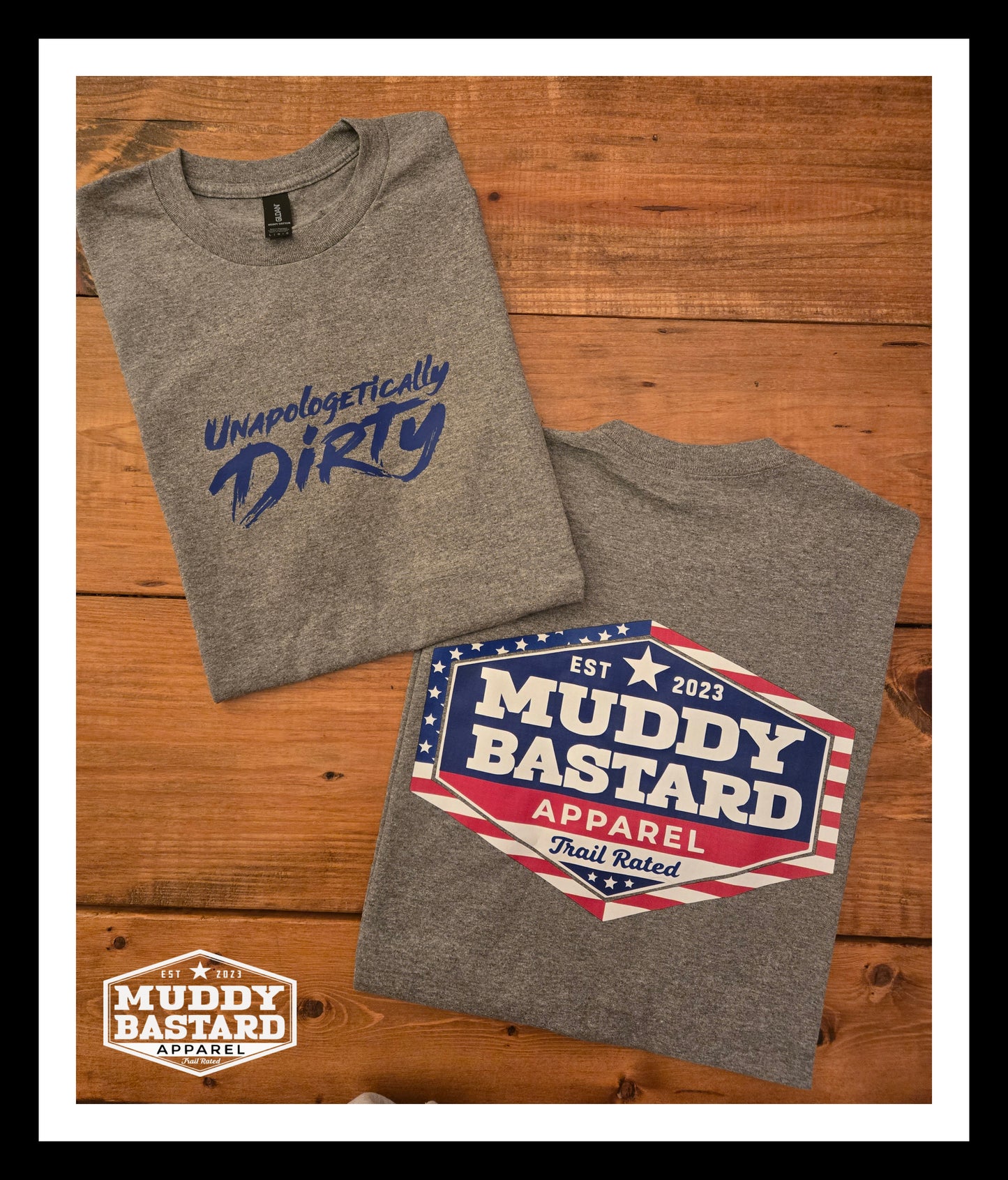 Muddy Bastard Patriotic Logo T-Shirt