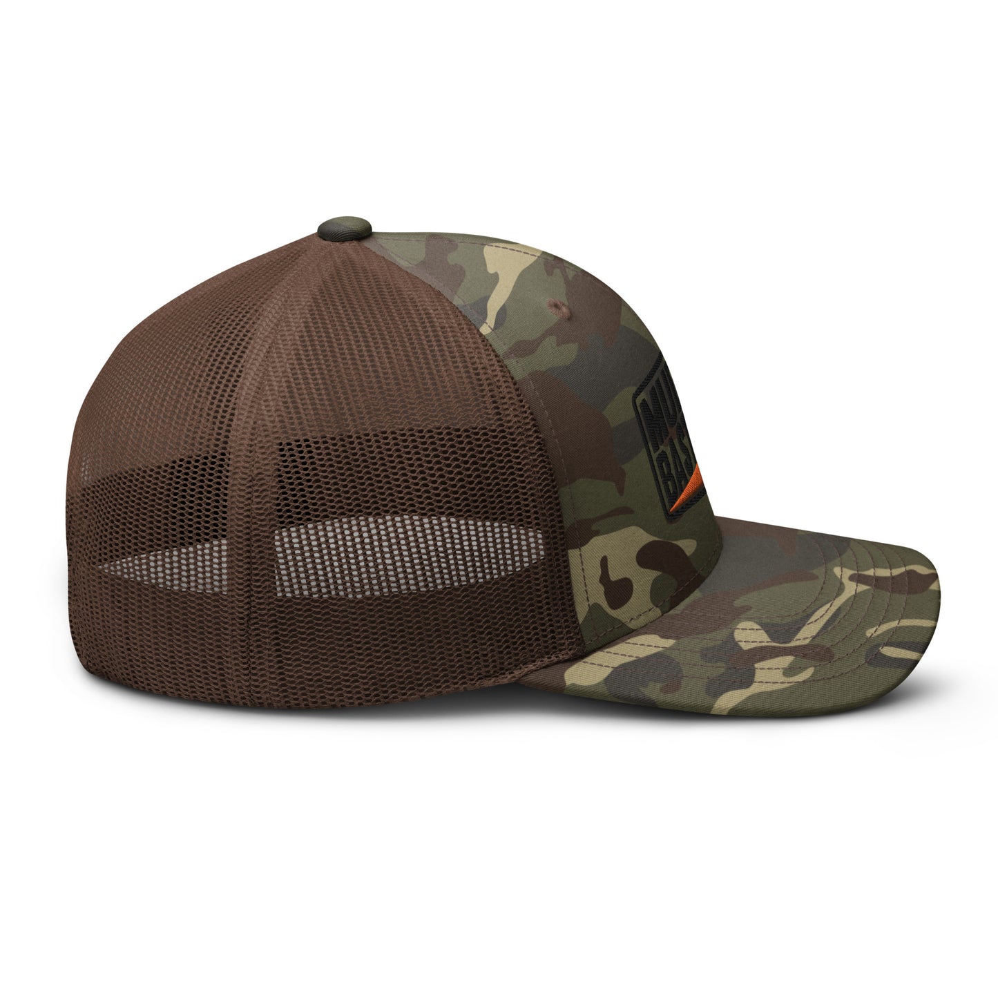 Muddy Bastard Rectangle Logo Camouflage Trucker Hat
