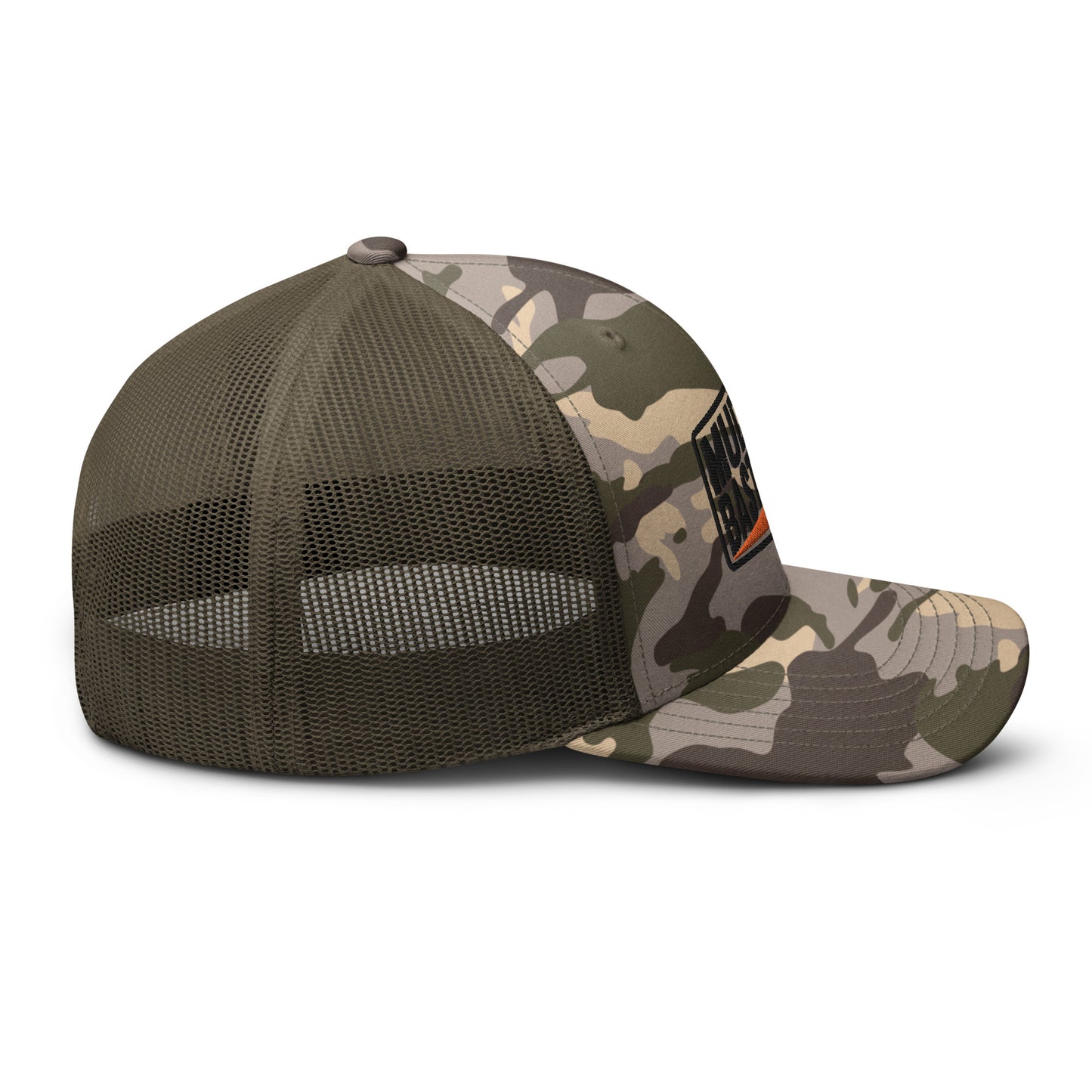 Muddy Bastard Rectangle Logo Camouflage Trucker Hat