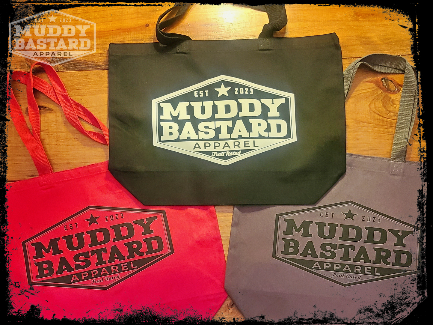 Muddy Bastard Jumbo Canvas Tote Bag