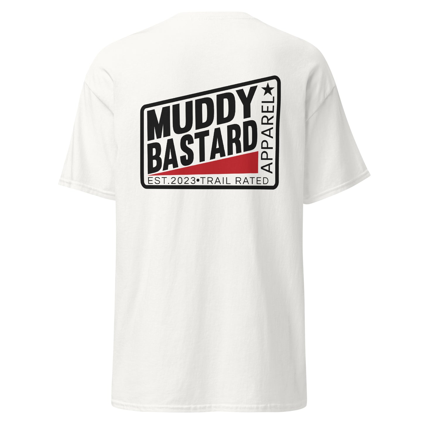 Muddy Bastard Rectangle Logo T-shirt (Front/Back)