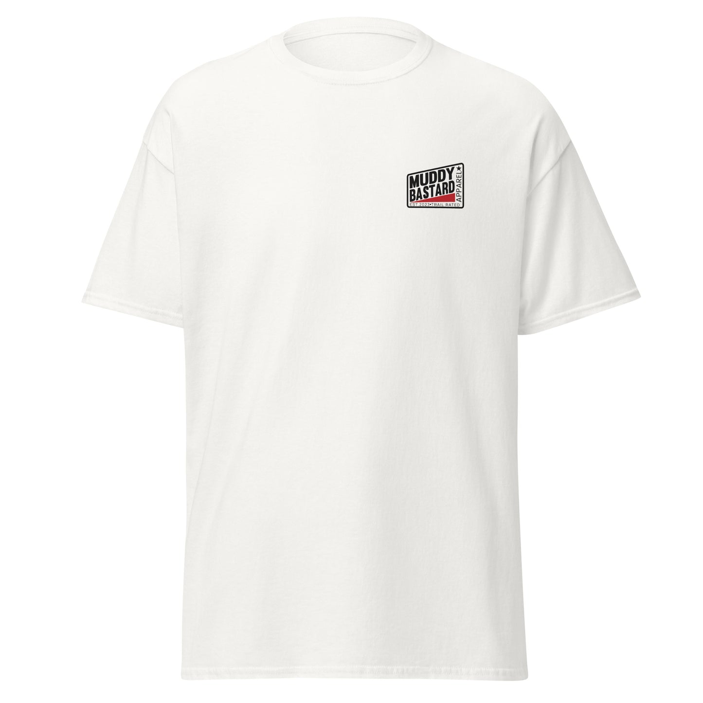 Muddy Bastard Rectangle Logo T-shirt (Front/Back)