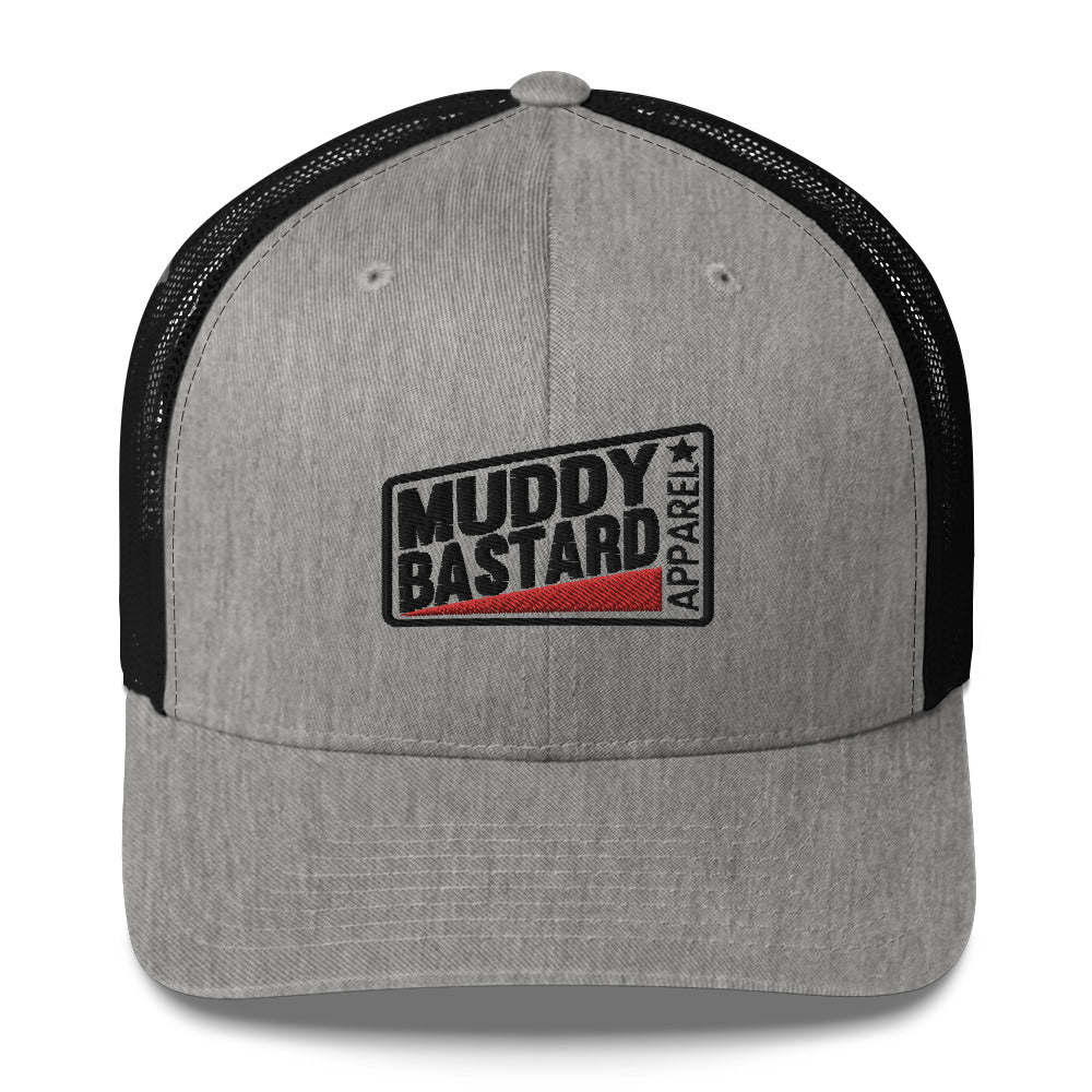 Muddy Bastard Rectangle Logo Embroidered Trucker Hat