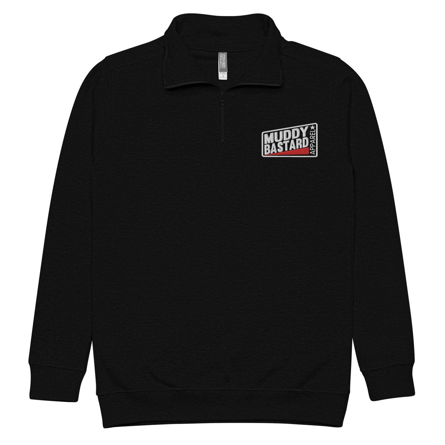 Muddy Bastard Rectangle Logo Unisex Fleece Zip Pullover