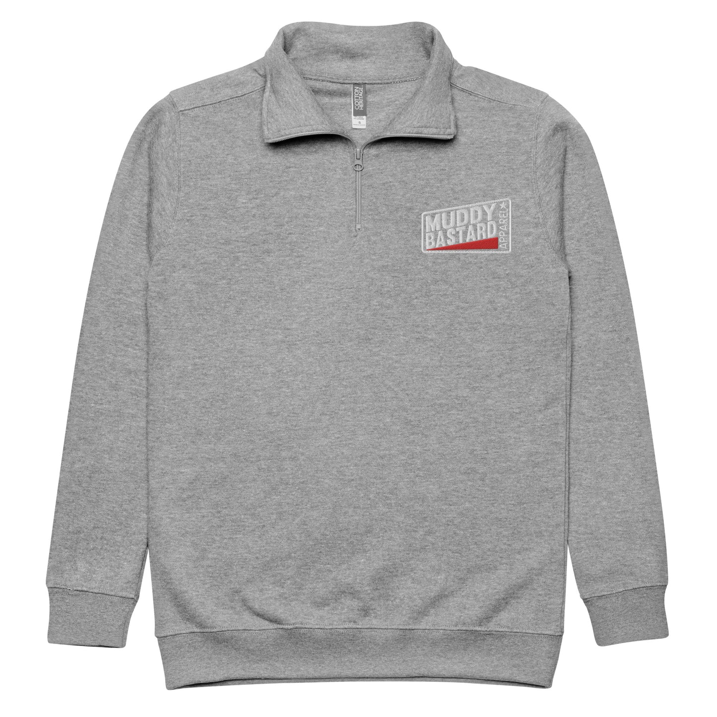 Muddy Bastard Rectangle Logo Unisex Fleece Zip Pullover