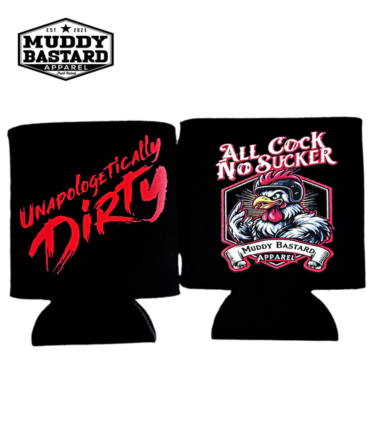 "All Cock No Sucker" Double Sided Can Koozie - nonmagnetic