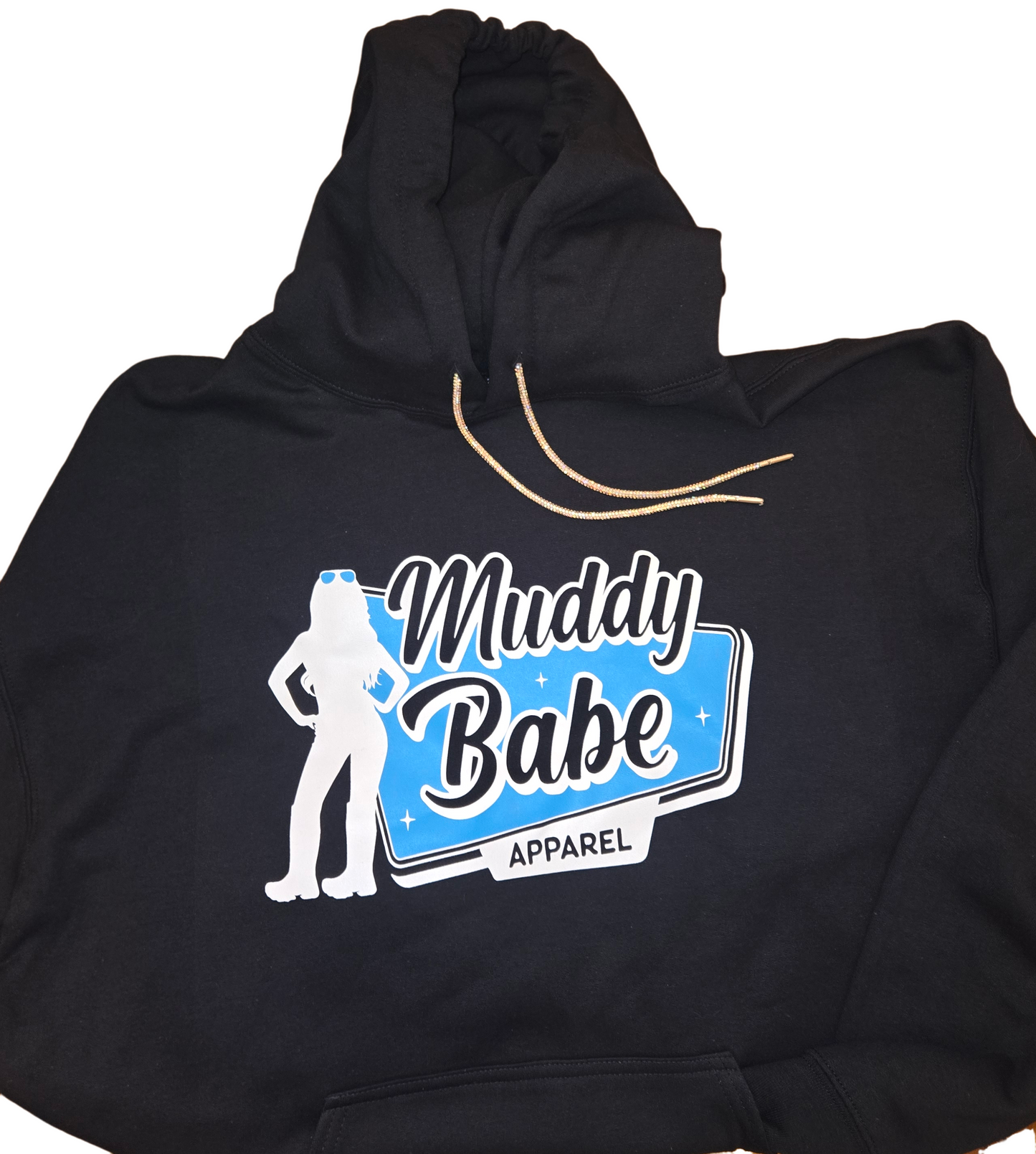 Muddy Babe Hoodie with Bling Stings (Blue)