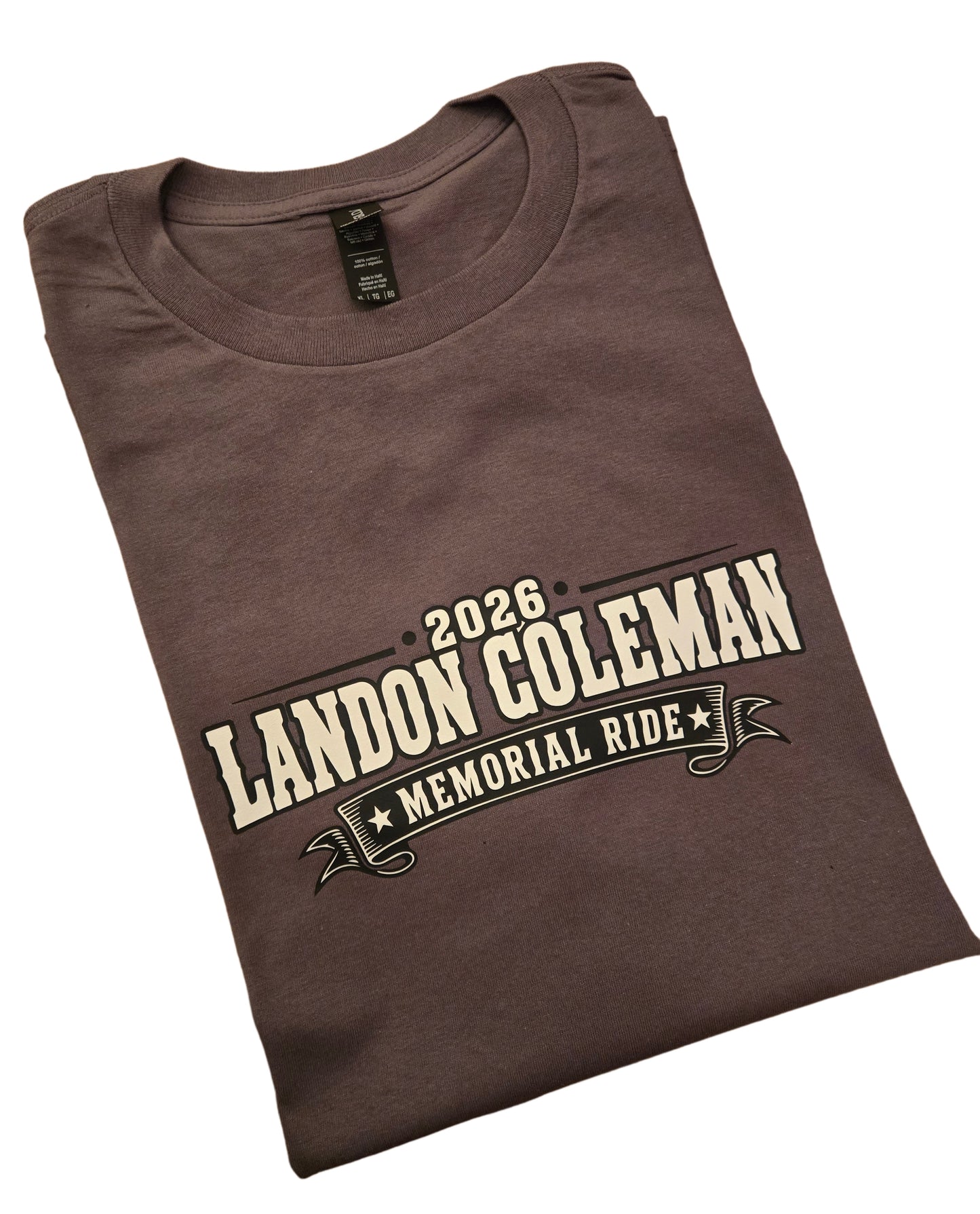 Landon Coleman Memorial Ride Benefit T-Shirt