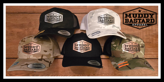 Muddy Bastard Metal Logo Hats