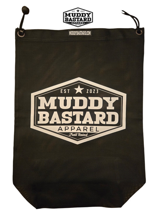 Muddy Bastard White Logo Trail Bag