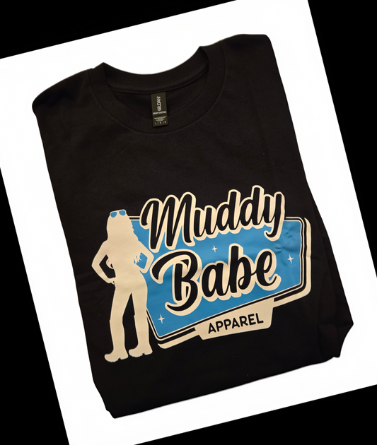 Muddy Babe Logo T-shirt (Blue)