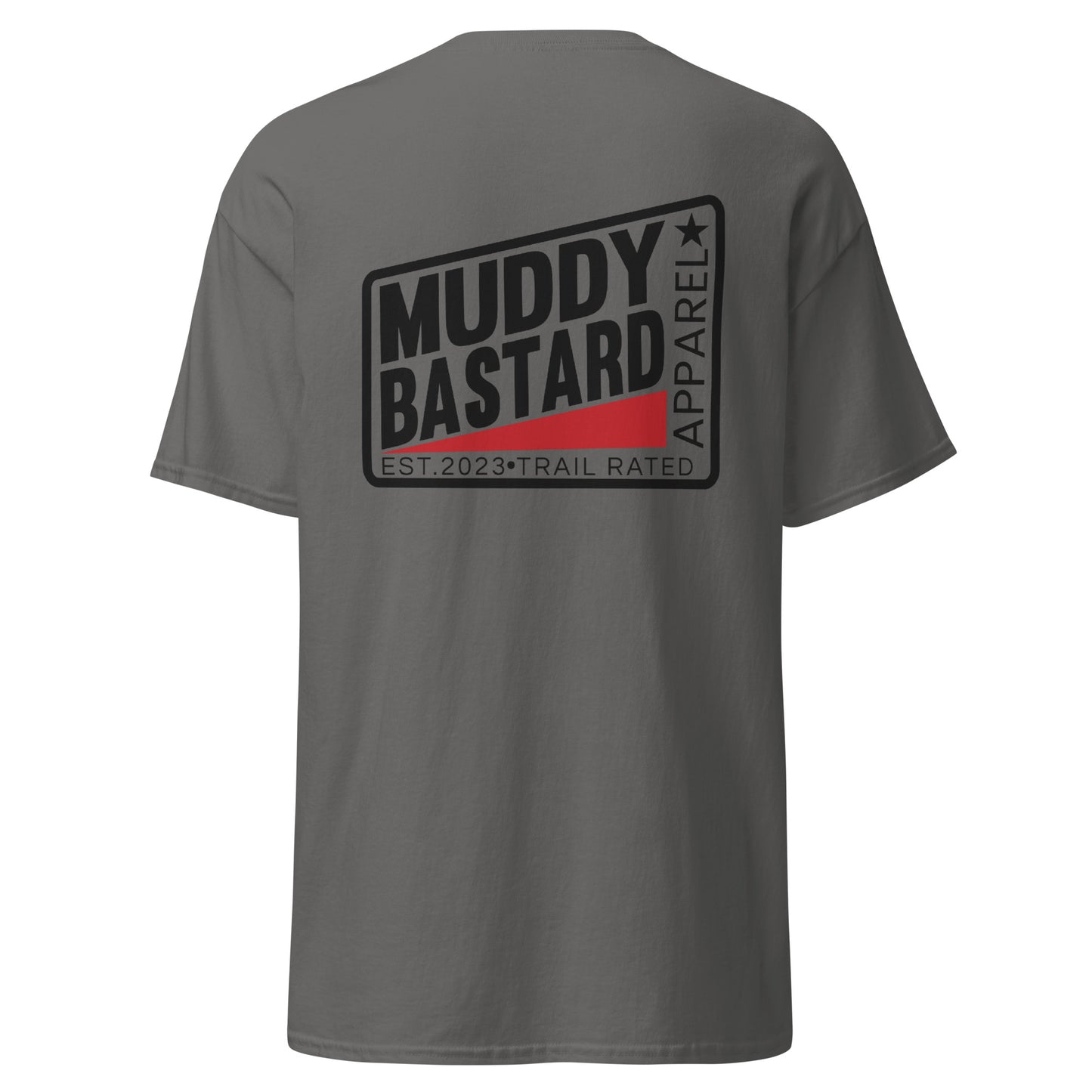 Muddy Bastard Rectangle Logo T-shirt (Front/Back)