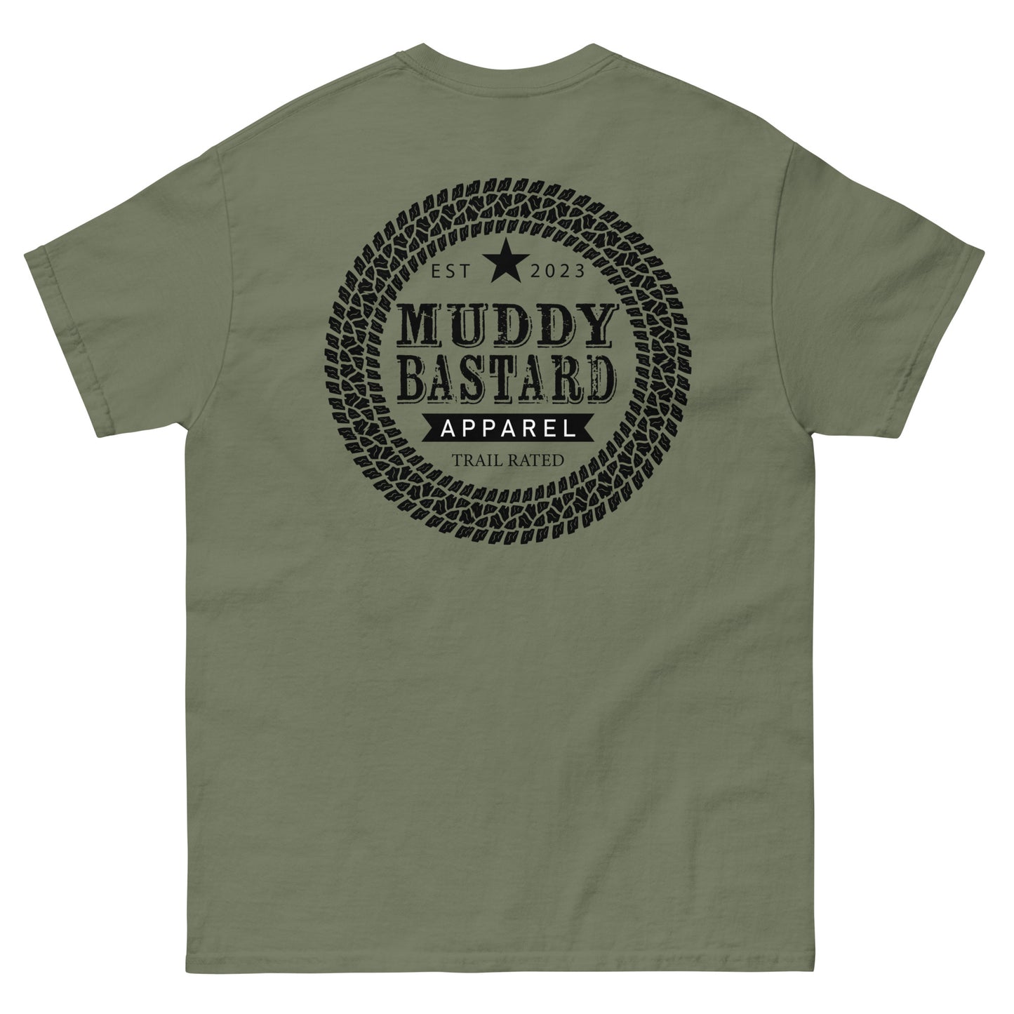 Muddy Bastard Round Logo t-shirt (Front/Back)