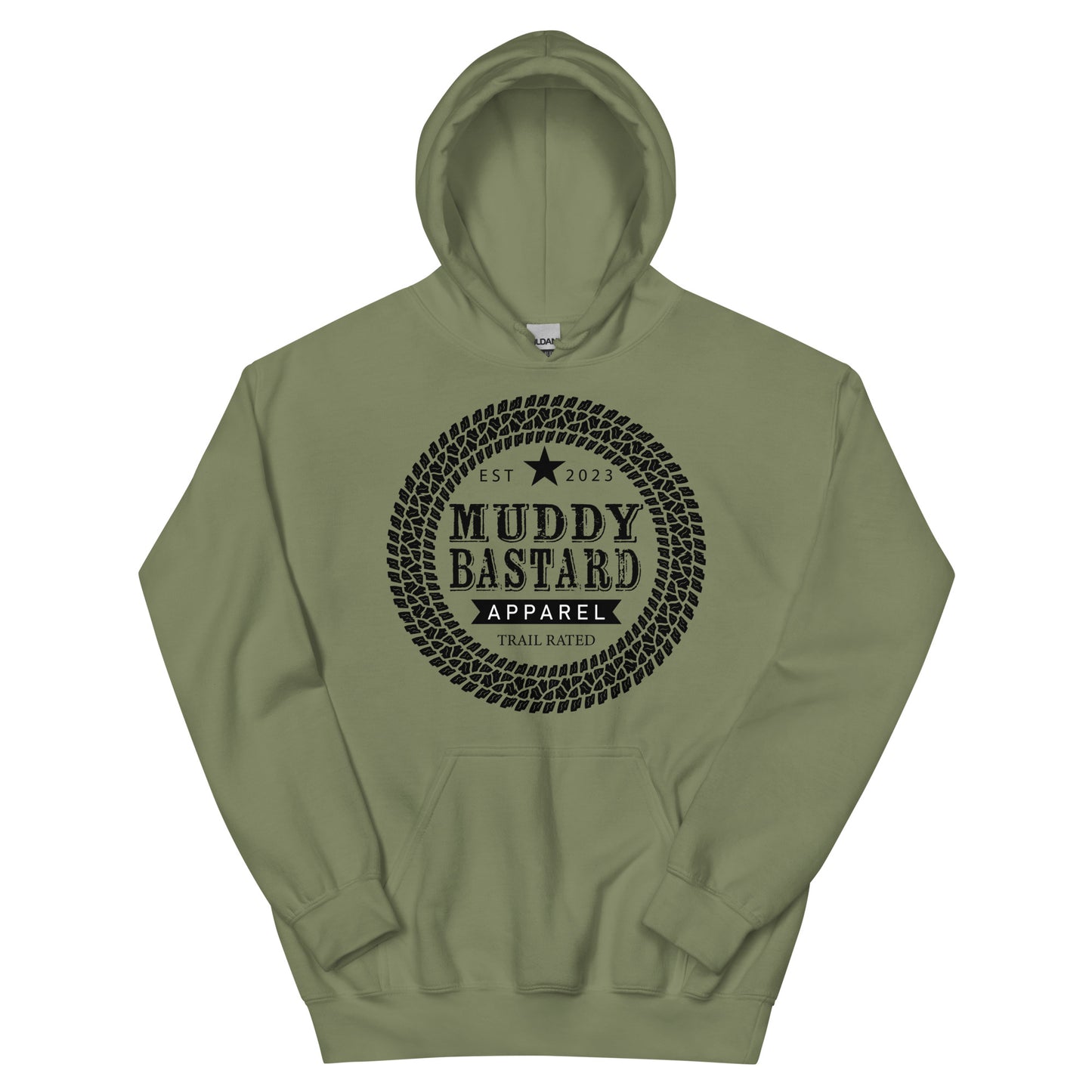Muddy Bastard Round Logo Unisex Hoodie